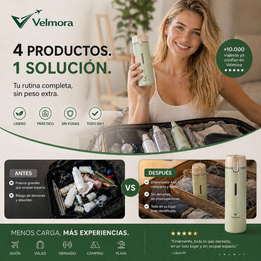 Dispensador de Viaje 4 en 1